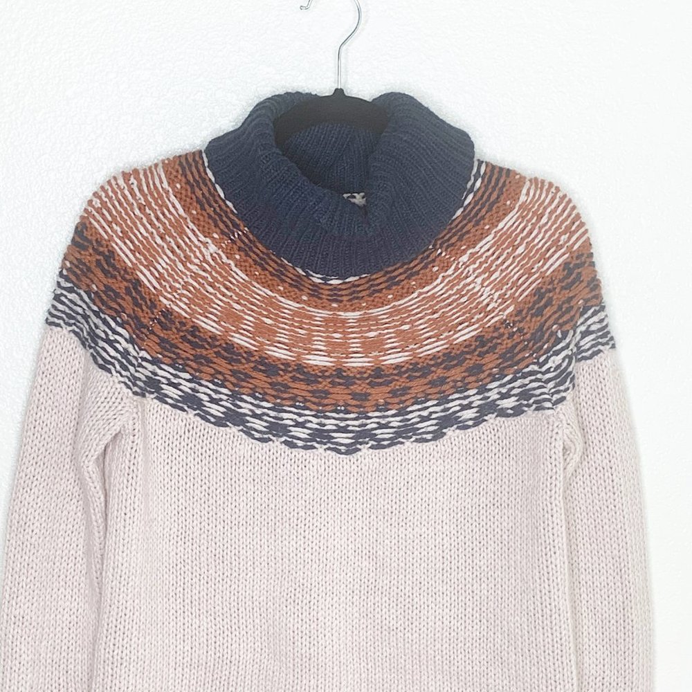 Madewell Brookdale Fair Isle Turtleneck Sweater - Picture 4 of 5